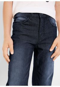 bonprix - Dżinsy o kroju slim fit z regulowanym paskiem i prostymi nogawkami. Kolor: niebieski #3