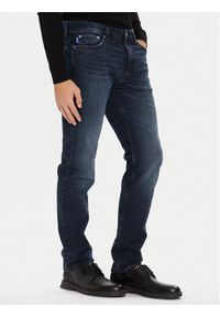 Hugo - HUGO Jeansy Ash 50541568 Granatowy Slim Fit. Kolor: niebieski