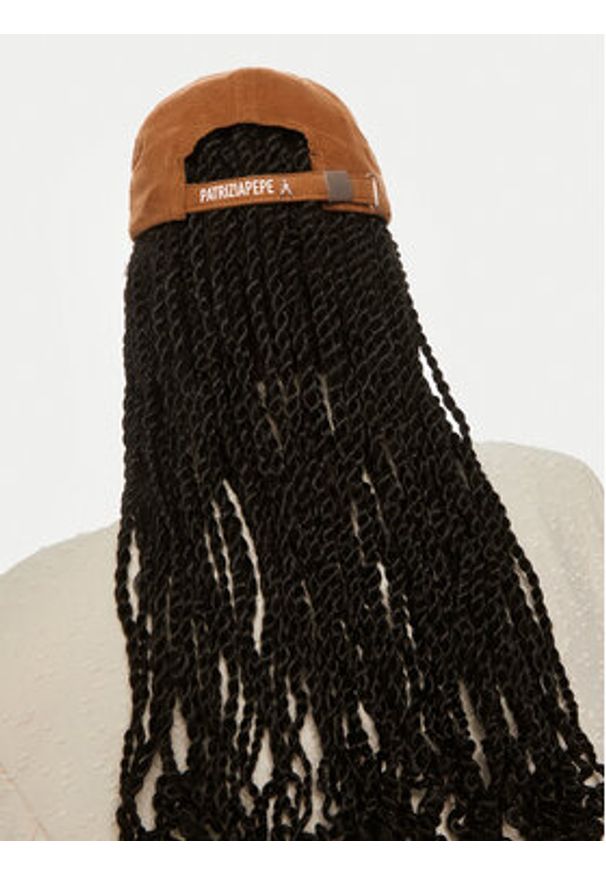 Patrizia Pepe Czapka z daszkiem 8F1651/A476-B524 Brązowy. Kolor: brązowy. Materiał: bawełna