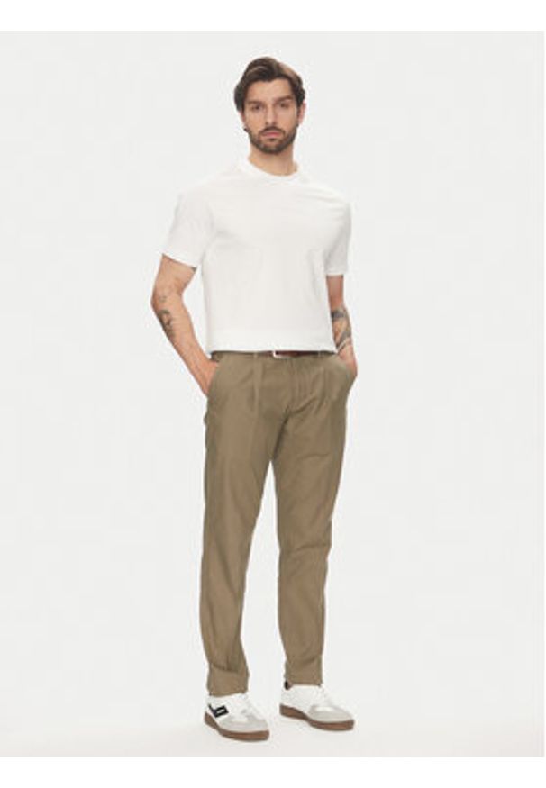 Marc O'Polo Denim T-Shirt 500 0006 809 Biały Relaxed Fit. Typ kołnierza: polo. Kolor: biały. Materiał: bawełna