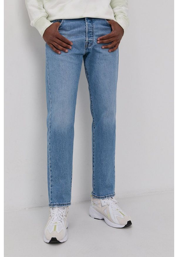 Levi's® - Levi's jeansy 501 męskie. Okazja: na spotkanie biznesowe. Kolor: niebieski. Styl: biznesowy