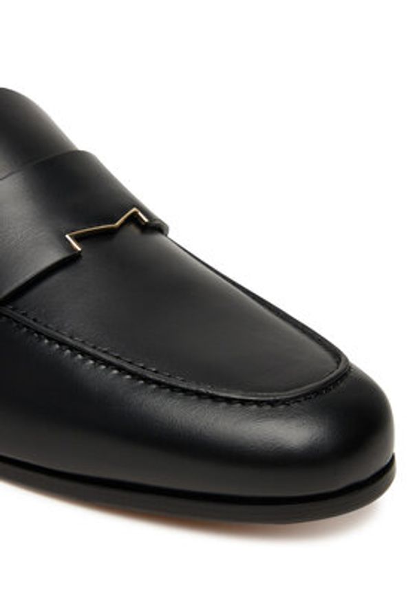 Max Mara Półbuty Regentmoc 2524526071600 Czarny. Kolor: czarny. Materiał: skóra