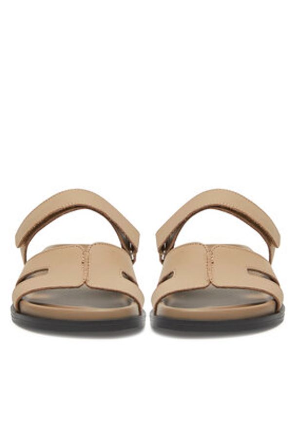 Gino Rossi Klapki MOIRA-E2527666 Beżowy. Kolor: beżowy. Materiał: skóra