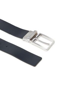 Trussardi Jeans - Trussardi Pasek Męski Belt H 3,5 Cm 71L00169 Granatowy. Kolor: niebieski. Materiał: skóra #3