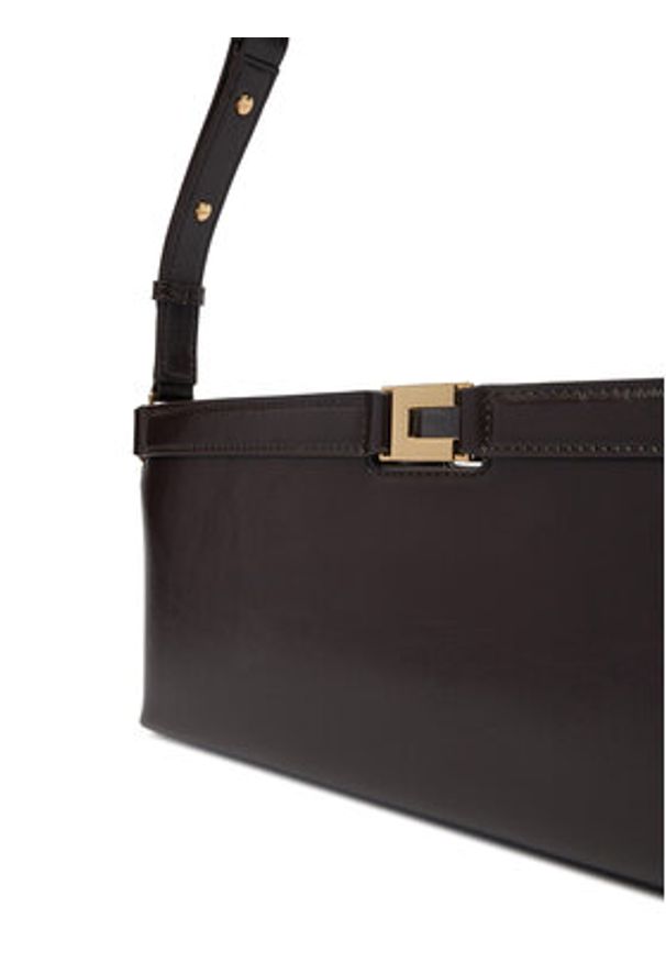 Elisabetta Franchi Torebka BS-17A-61E2-V280 Brązowy. Kolor: brązowy. Materiał: skórzane