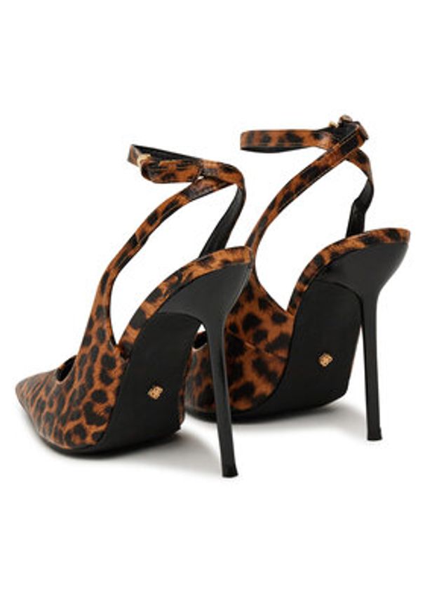 DeeZee Szpilki Q0328-1 Brązowy. Kolor: brązowy. Materiał: skóra. Obcas: na szpilce