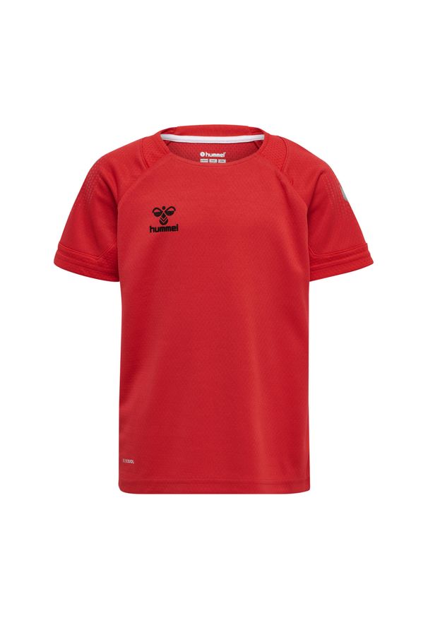 Koszulka dziecięca Hummel Poly. Kolor: czerwony, różowy, wielokolorowy. Materiał: materiał. Sport: fitness, piłka nożna