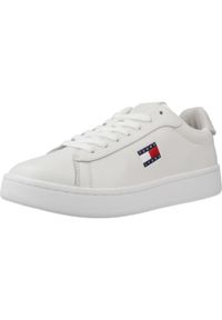 TOMMY HILFIGER - Kapcie TOMMY JEANS ARCHIVE 98 Biały. Kolor: biały. Materiał: jeans. Sport: turystyka piesza