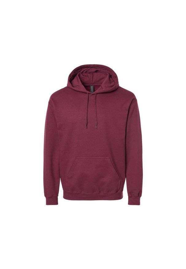 GILDAN - Bluza Z Kapturem Dla Dorosłych Unisex Softstyle Fleece Midweight. Typ kołnierza: kaptur. Kolor: czerwony, brązowy, wielokolorowy