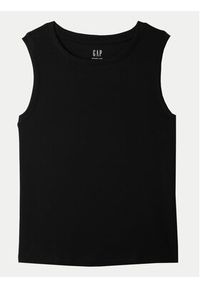 GAP - Gap Top 540735-01 Czarny Slim Fit. Kolor: czarny. Materiał: bawełna