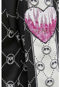 Pinko bluza damska kolor czarny wzorzysta. Okazja: na co dzień. Kolor: czarny. Materiał: dzianina. Wzór: aplikacja. Styl: casual #2