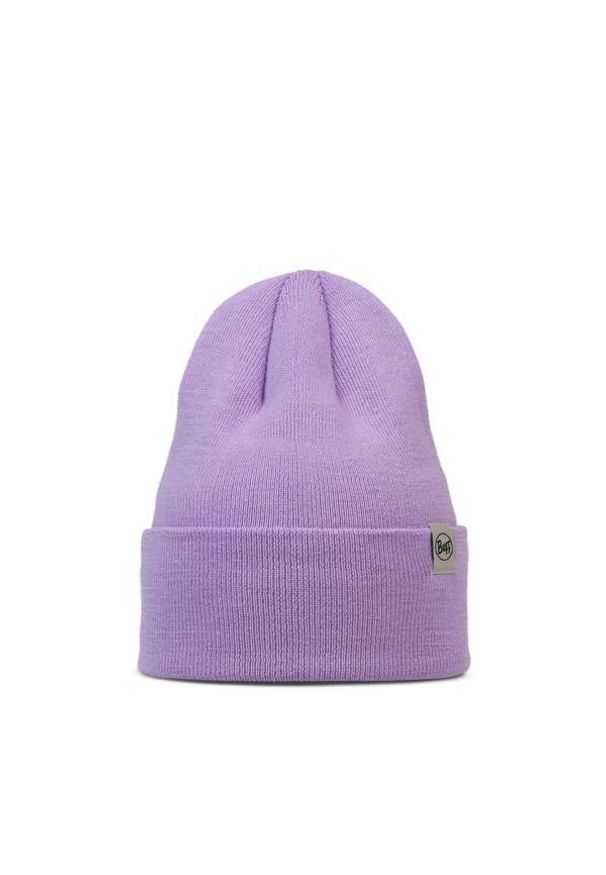 Buff - Czapka BUFF KNITTED BEANIE LILON GRAPE ICE. Kolor: fioletowy. Sezon: zima. Styl: sportowy