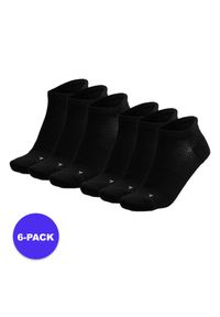 XTREME - Skarpety Fitness unisex Sneaker – 6 szt. – Czarne. Kolor: czarny. Materiał: poliamid, elastan. Sport: fitness