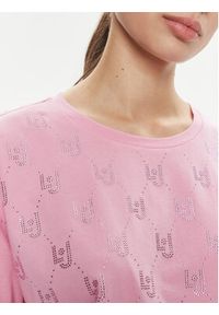 Liu Jo T-Shirt Moda M/C MA4326 J5904 Różowy Relaxed Fit. Kolor: różowy. Materiał: bawełna #4