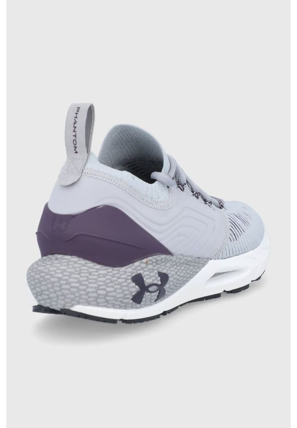Under Armour - Buty UA HOVR Phantom 2 INKNT. Nosek buta: okrągły. Zapięcie: sznurówki. Kolor: szary. Sport: bieganie