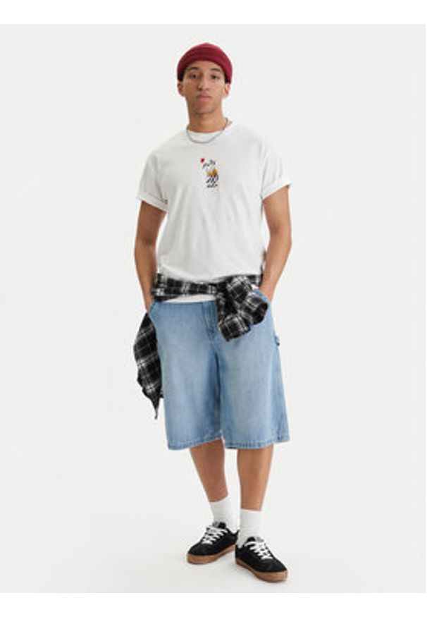 RVCA T-Shirt Cutship EVYZT00287 Biały Relaxed Fit. Kolor: biały. Materiał: bawełna
