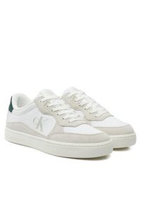 Calvin Klein Sneakersy Classic YM0YM01100 Beżowy. Kolor: beżowy. Materiał: zamsz, skóra #2