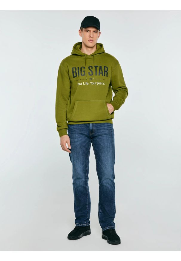 Big-Star - Sneakersy męskie czarne TT174008 906. Okazja: na co dzień. Nosek buta: okrągły. Zapięcie: sznurówki. Kolor: czarny. Materiał: syntetyk, materiał, dresówka. Sport: fitness