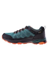 Elbrus - Męskie Buty Turystyczne Eravica Suede Low. Kolor: czarny, pomarańczowy, zielony, wielokolorowy. Sport: turystyka piesza