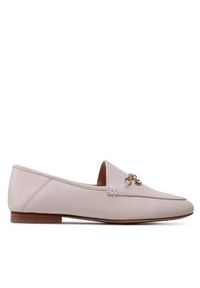 Coach Lordsy Hanna Loafer CB989 Beżowy. Kolor: beżowy. Materiał: skóra