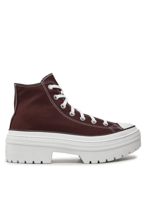 Converse Trampki Chuck Taylor All Star Lugged Heel A09401C Bordowy. Kolor: czerwony. Materiał: materiał