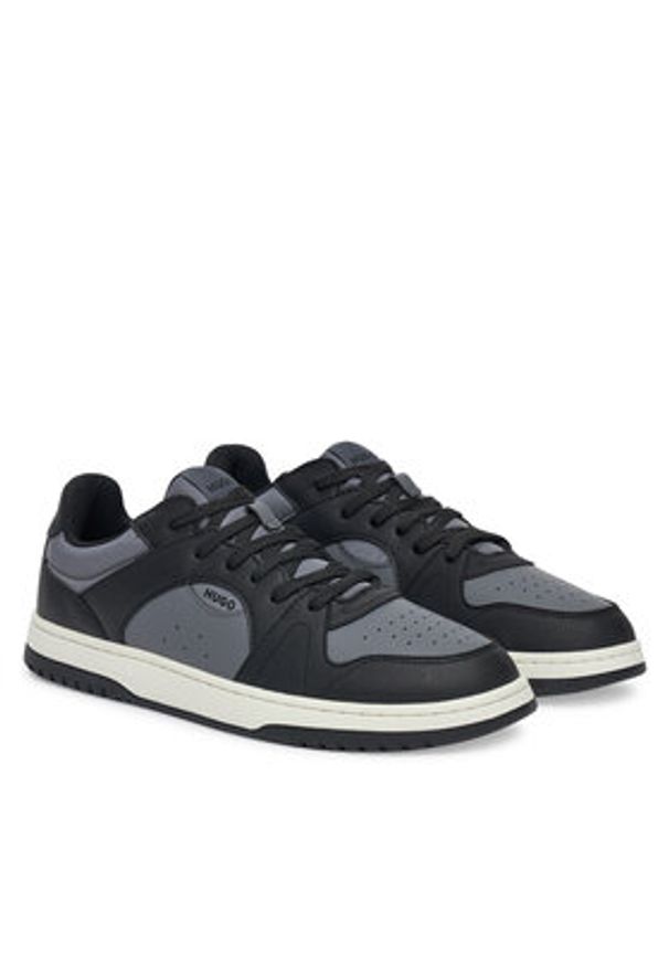 Hugo - HUGO Sneakersy Hadrian 50541700 Szary. Kolor: szary. Materiał: skóra