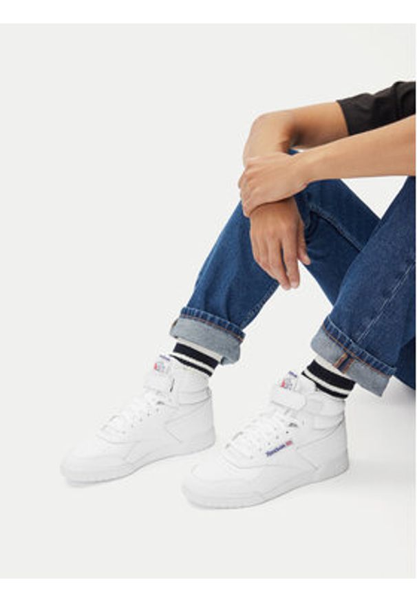 Reebok Sneakersy EO-EX-O-FIT HI 100000108 Biały. Kolor: biały. Materiał: skóra