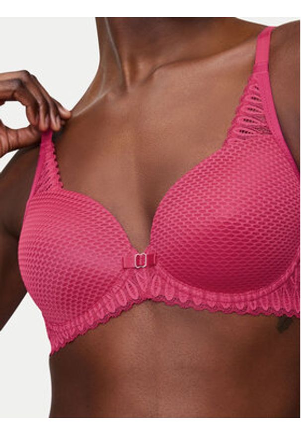 Triumph Biustonosz z fiszbiną Aura Spotlight 10216459 Różowy. Kolor: różowy. Materiał: syntetyk