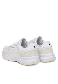 TOMMY HILFIGER - Tommy Hilfiger Sneakersy Sporty Runner FW0FW08644 Biały. Kolor: biały. Materiał: materiał #3