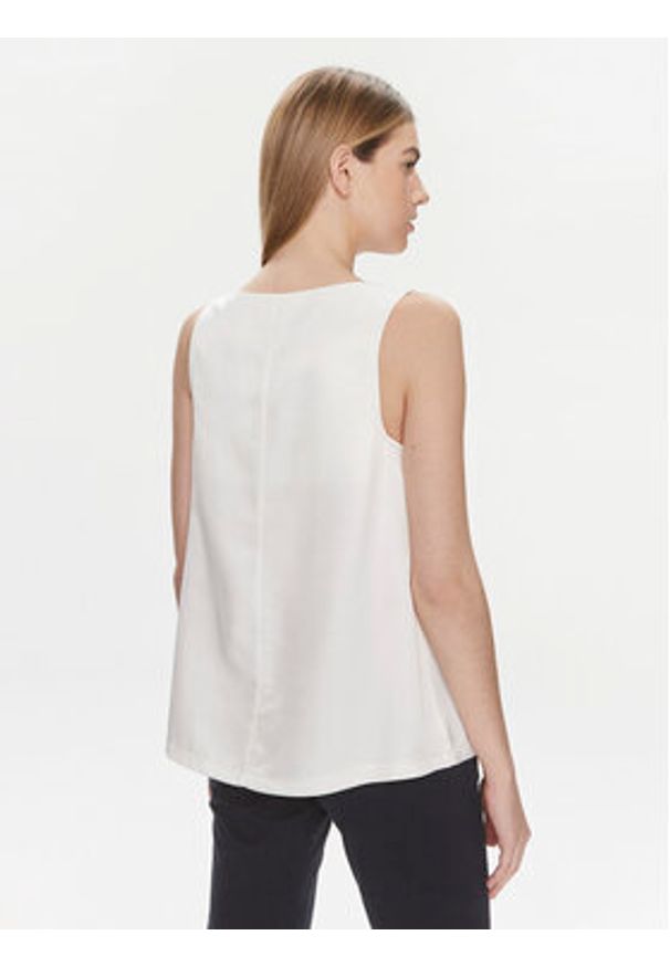 United Colors of Benetton - United Colors Of Benetton Top 5XONDQ06Z Écru Relaxed Fit. Materiał: wiskoza