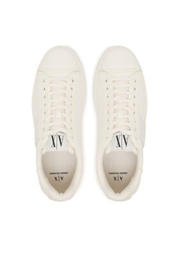 Armani Exchange Sneakersy XM001990 AF17451 U0011 Biały. Kolor: biały. Materiał: skóra