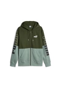 Puma Bluza Power Colorblock Fl 67591131. Kolor: zielony