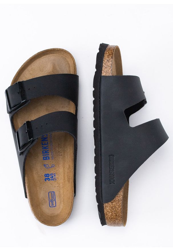 Klapki Unisex Birkenstock Arizona BF (0551251). Kolor: czarny. Sezon: lato. Styl: młodzieżowy, sportowy