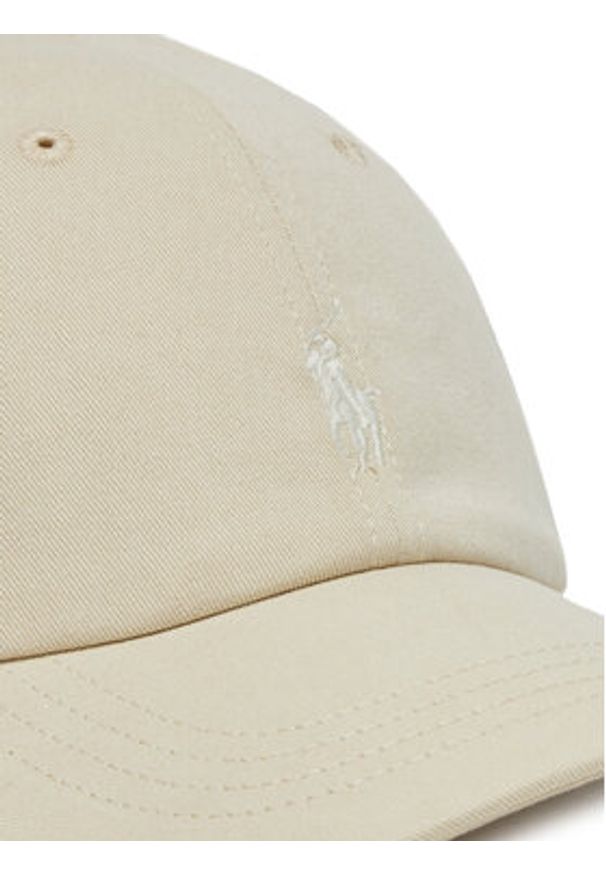 Polo Ralph Lauren Czapka z daszkiem 710964764003 Beżowy Regular Fit. Kolor: beżowy. Materiał: materiał, bawełna