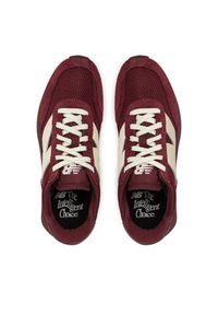 New Balance Sneakersy U370PA Bordowy. Kolor: czerwony. Materiał: zamsz, skóra #5