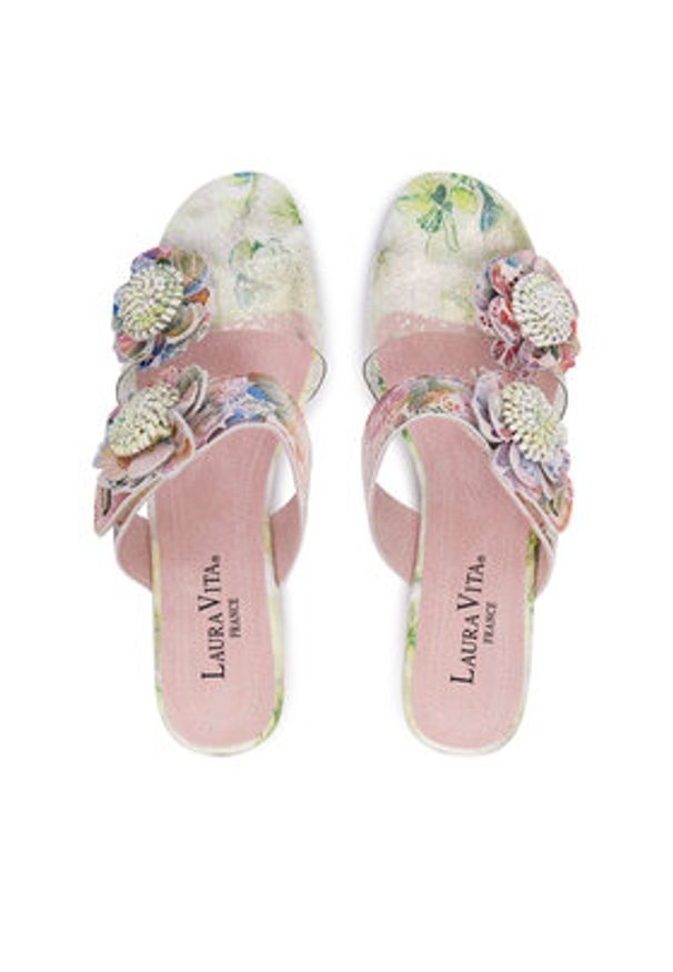Laura Vita Klapki Lucieo 32 Różowy. Kolor: różowy. Materiał: skóra