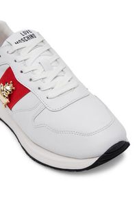 Love Moschino - LOVE MOSCHINO Sneakersy JA15373G1MIAL10A Biały. Kolor: biały. Materiał: skóra #6