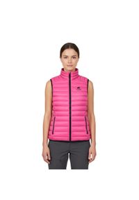 FJORK MERINO - Damska kurtka puchowa bez rękawów Merino Nordend. Kolor: różowy. Materiał: wełna, elastan, puch, poliamid. Długość rękawa: bez rękawów. Sport: turystyka piesza #1