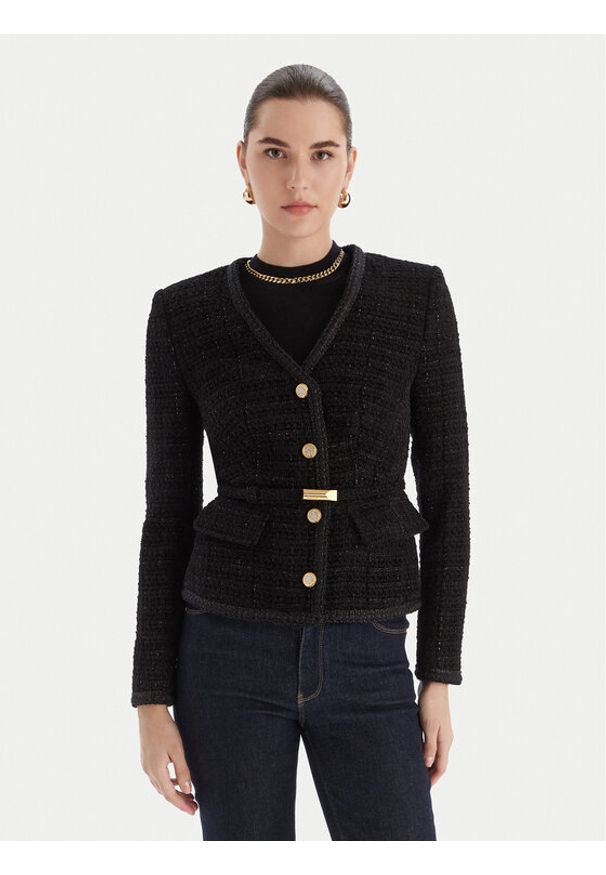 Marciano Guess Marynarka 5BGN07 7394A Czarny Regular Fit. Kolor: czarny. Materiał: syntetyk