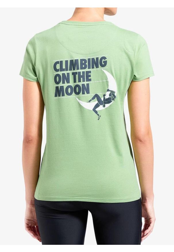 LA SPORTIVA - Koszulka wspinaczkowa damska La Sportiva Moon Rock T-Shirt. Kolor: zielony