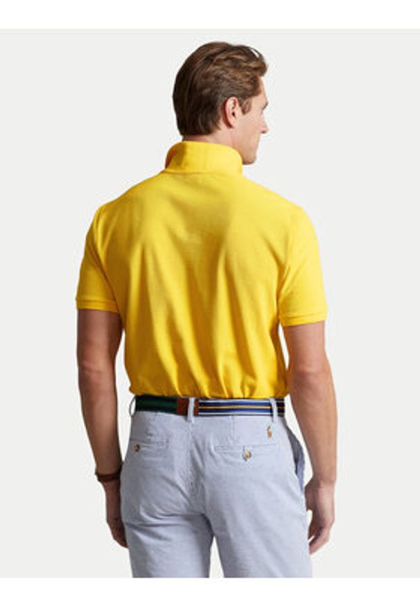 Polo Ralph Lauren Polo Core Replen 710795080 Żółty Slim Fit. Typ kołnierza: polo. Kolor: żółty. Materiał: bawełna
