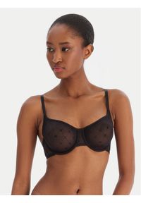 DKNY Biustonosz z fiszbiną DK4039 Czarny. Kolor: czarny. Materiał: syntetyk #1