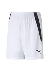 Puma - Spodenki piłkarskie dziecięce PUMA Teamliga. Kolor: czarny, biały, wielokolorowy. Styl: sportowy