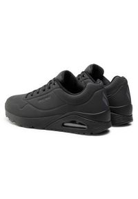 skechers - Skechers Sneakersy Uno-Stand On Air 52458/BBK Czarny. Kolor: czarny. Materiał: skóra #2