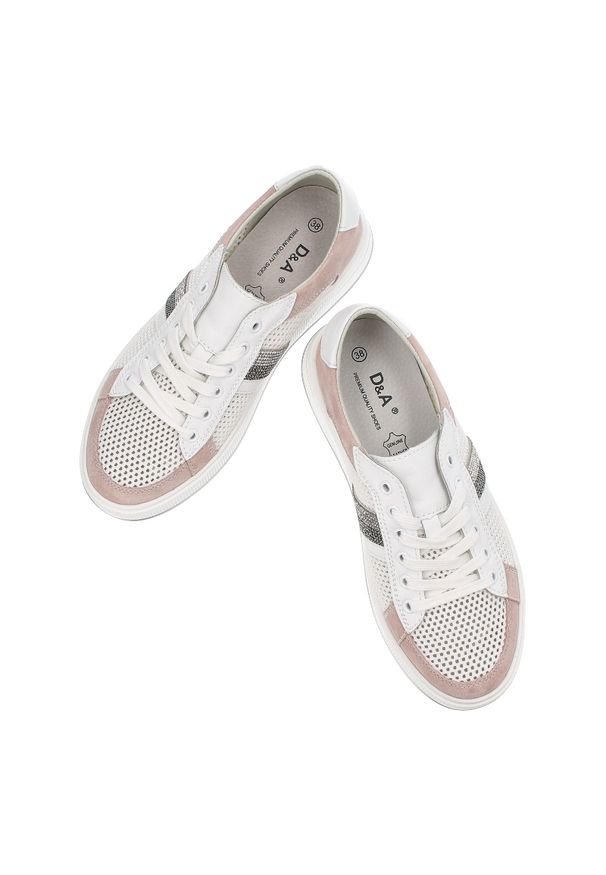 Różowe Sneakersy S.Barski Sportowe Obuwie Damskie. Okazja: na co dzień. Kolor: różowy. Materiał: materiał. Wzór: gładki
