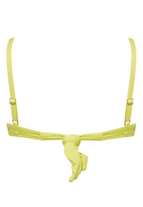 United Colors of Benetton - United Colors Of Benetton Góra od bikini 3P5H5R1MQ Żółty. Kolor: żółty. Materiał: syntetyk