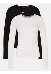 Tommy Jeans Komplet 2 bluzek Essential DW0DW17716 Kolorowy Slim Fit. Materiał: bawełna. Wzór: kolorowy #1
