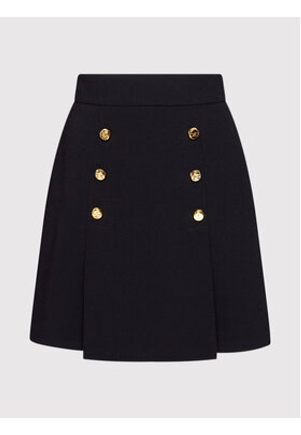 Elisabetta Franchi Spódnica mini G0-490-16E2-V270 Czarny Slim Fit. Kolor: czarny. Materiał: syntetyk