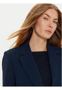 TOMMY HILFIGER - Tommy Hilfiger Marynarka WW0WW44096 Granatowy Slim Fit. Kolor: niebieski. Materiał: syntetyk