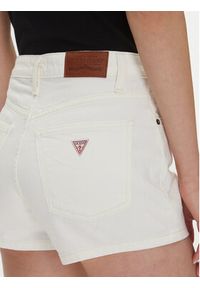 Guess Jeans Szorty jeansowe W5GD0Y D5M62 Biały Regular Fit. Kolor: biały. Materiał: bawełna #7